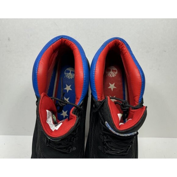 Timberland NBA x Field Boot Philadelphia 76ers Men’s Size 9.5 Black Nubuck - Picture 8 of 8